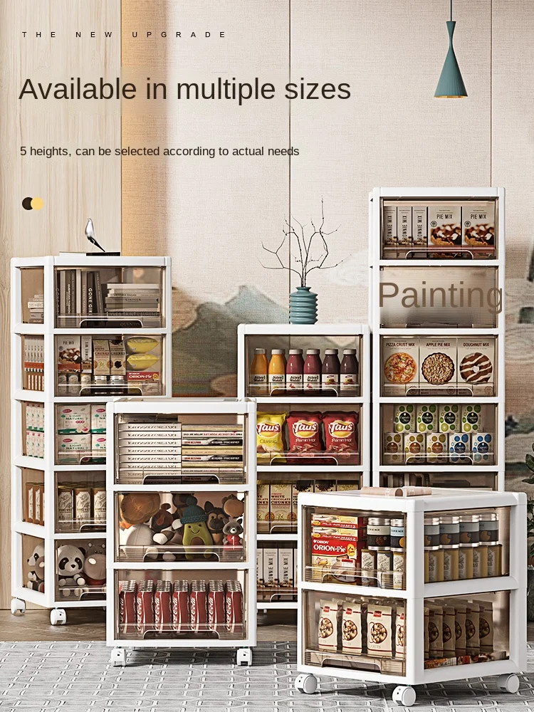 

YY Storage Box Household Snack Toy Cabinet Drawer Plastic Finishing