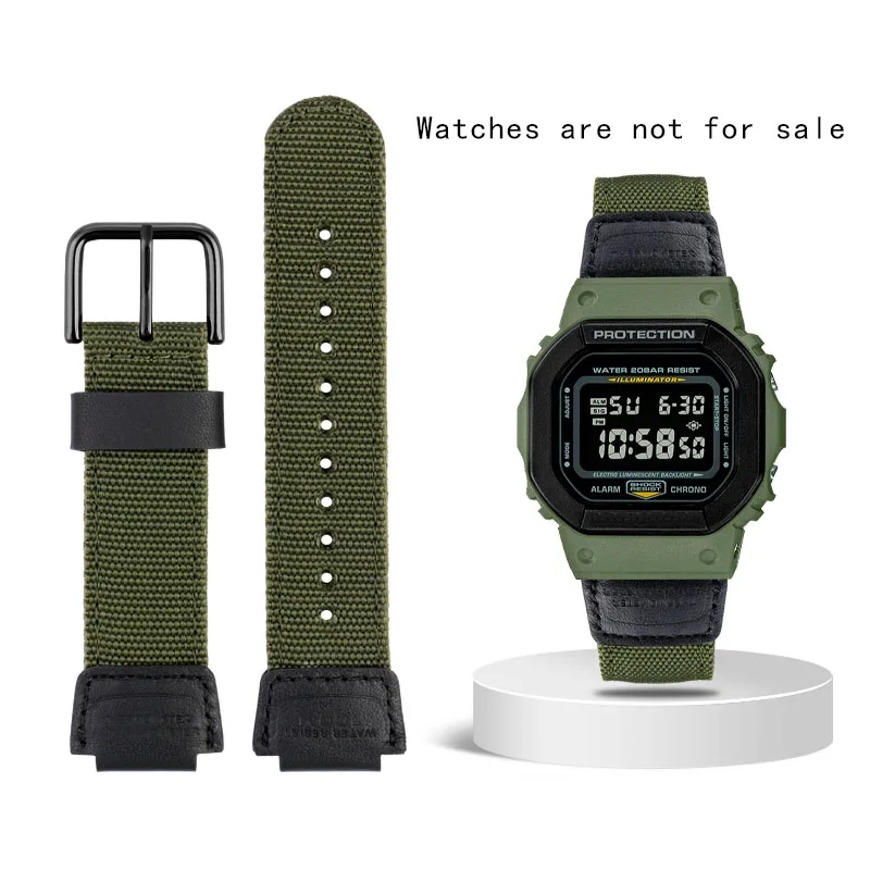 Enhanced Canvas Nylon Watch Strap – Durable & Versatile Design for a Bold Look, Available in 16mm & 18mm Widths