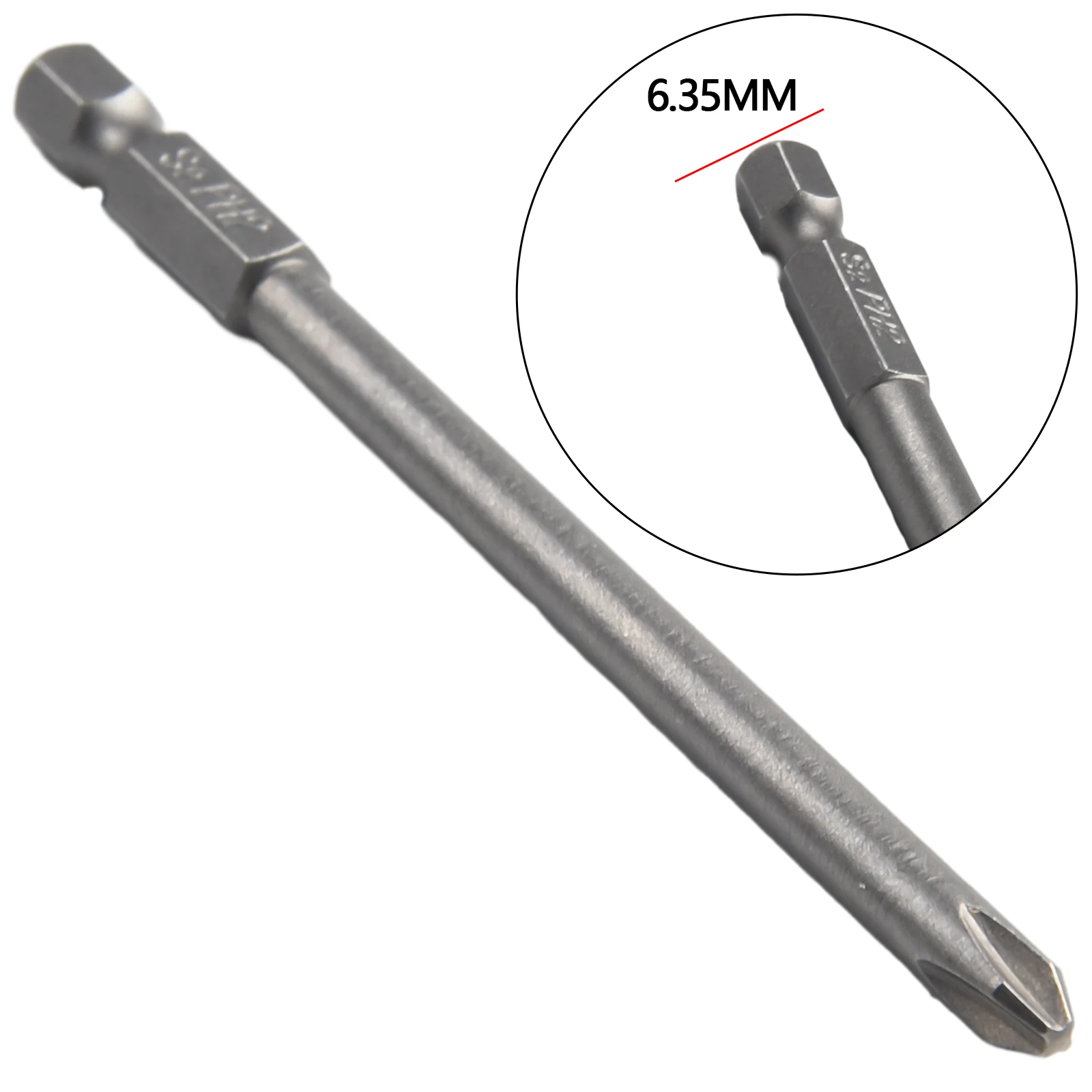 

Alloy Steel 6Pcs Magnetic Hex Cross Head Screwdriver Bit Set with 1/4'' Shank and 100mm Long for Household and Major Appliances
