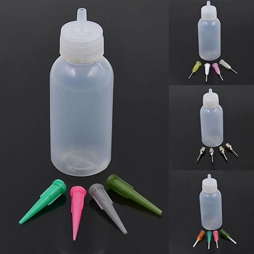 Dropshipping!! Henna Tattoo Applicator Squeeze Plastic Drawing Bottle Detailing Nozzle Tip Set
