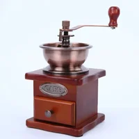 Small Exquisite And Compact Bean Grinder Household Wooden Hand Cranked Coffee Grinder Grinding Adjustable Thickness 1