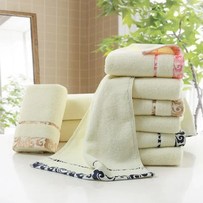 Towel Set Thick Soft Print Bath Hand Hotel Spa Face Kitchen Hair Towel For Adults and Kids toalha de banho havlu toallas recznik bath towels cotton towel cotton face towels