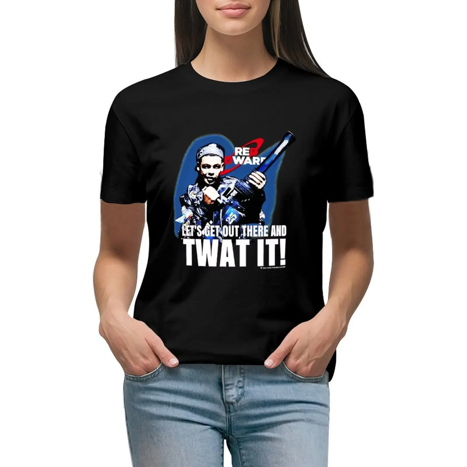 

Red Dwarf Let's T-shirt female anime clothes t shirt Women