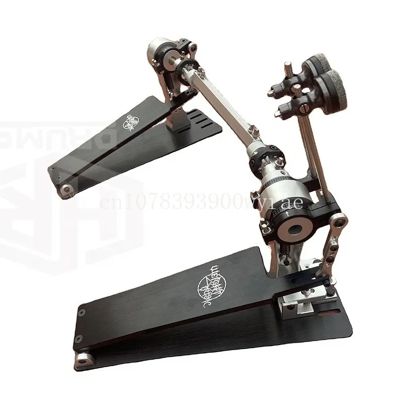 

Aluminum alloy powerful Twin Pedal kick bass drum double pedal Long board Speedy Direct drive shaft CNC cutting Craft jazz pedal