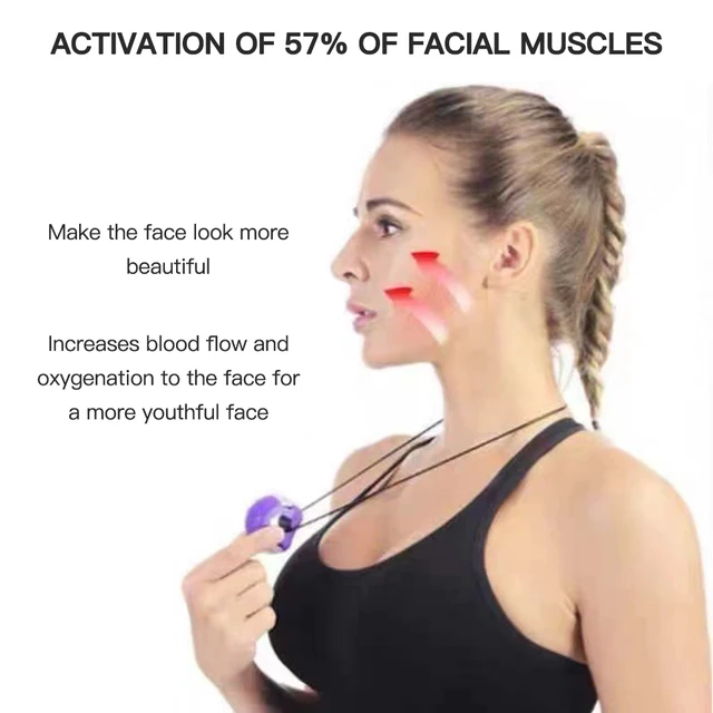 Jawline Exerciseur pour tonifier les muscles de la mâchoire du visage,  masseur de fitness, massage des muscles du visage, balle à mâcher, lifting  du ruisseau et des joues, amincissant - AliExpress