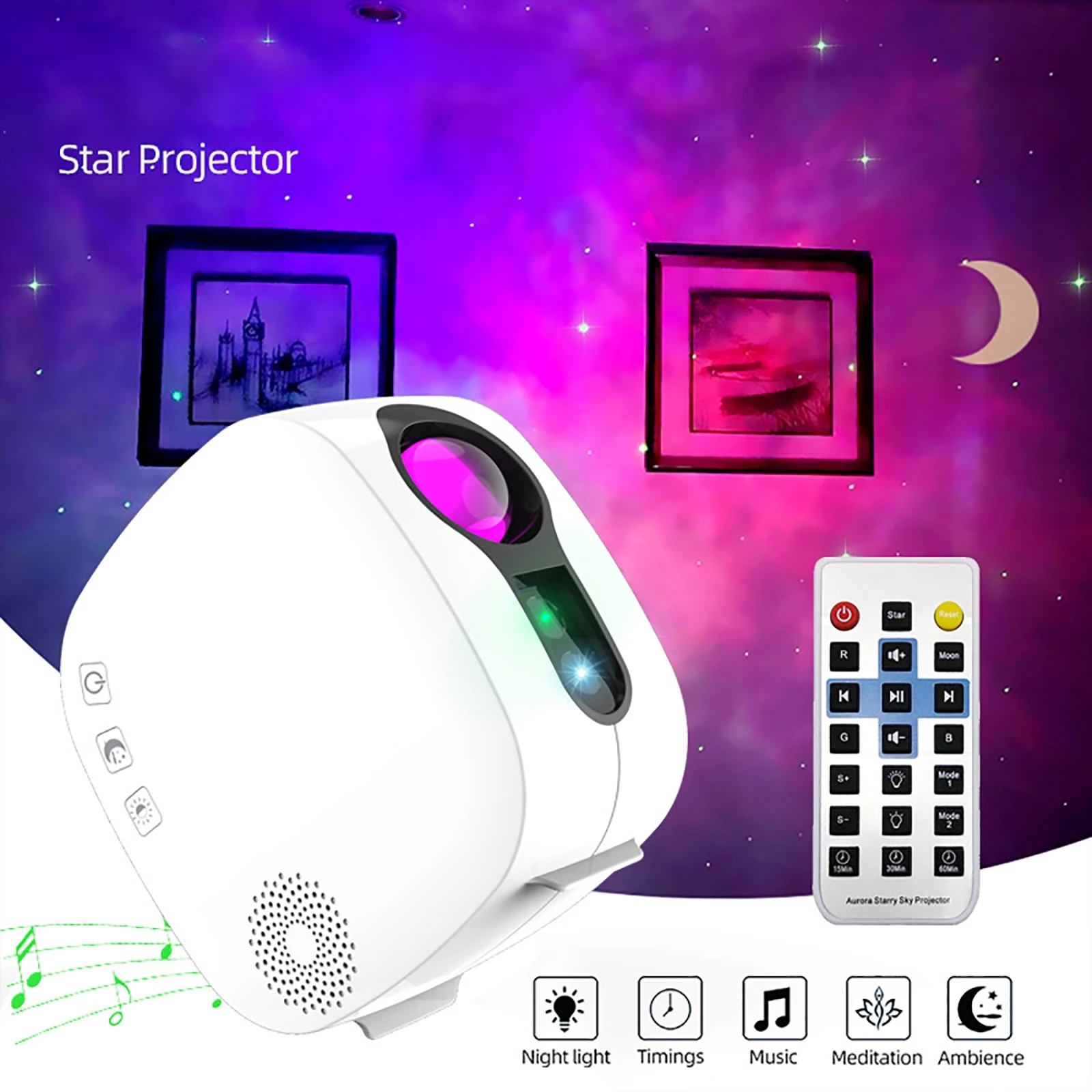 laser-star-projector-lamp-galaxy-starry-sky-moon-projector-night-light-atmosphere-light-bluetooth-music-remote-control-timing