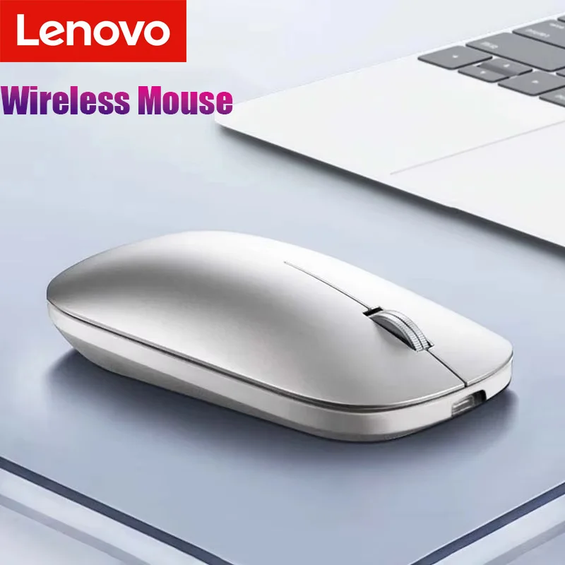 Souris sans fil Bluetooth Lenovo 2.4G, double mode, DPI réglable, rechargeable par Type-C, silencieuse, ergonomique, portable, souris de bureau 2026 ﻿