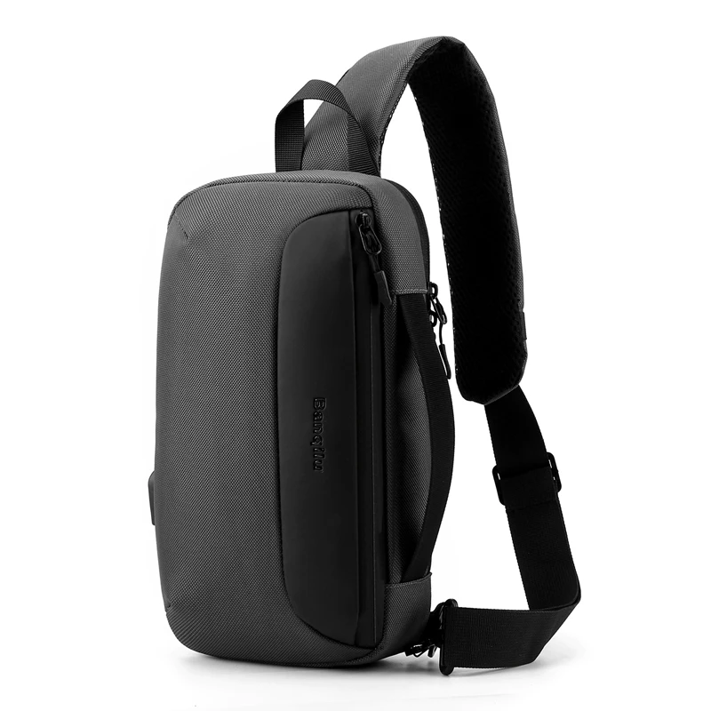 

Waistpack Large Capacity Multi Compartment Nylon Waterproof Design Crossbody Bag USB Socket Storage Bag Unisex Fashion Trend