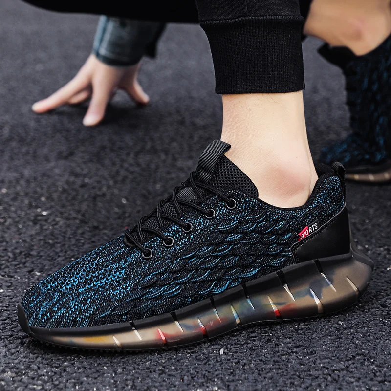 Scarpe da ginnastica sportive da corsa e da passeggio per uomo Scarpe da ginnastica con punta in acciaio Scarpe da ginnastica da esterno atletiche leggere con lacci_voghion.com