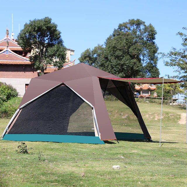 Tente de camping extérieure super grande, tente à baldaquin, auvent, tentes  publicitaires, abri solaire, tente de plage, gazebo ultra-large et anti-UB  - AliExpress