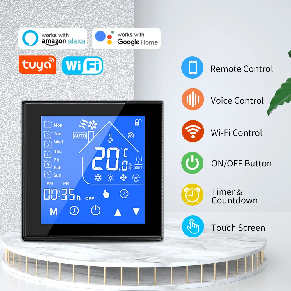 Description Picture 2 of itemTuya WiFi Thermostat Smart LCD Electric Floor Water Heating Gas Boiler Temperature Controller Warm Room Alexa Echo Google Home