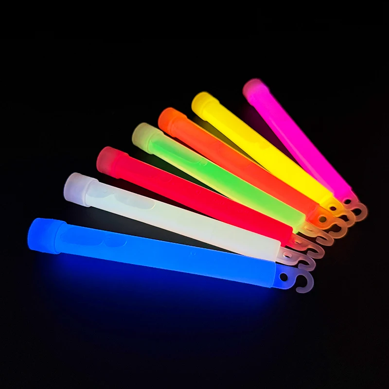 5/10p 6 Zoll Mini Leuchtstäbe Polypropylen Leuchtstofflampe mit Haken Camping Militär Notfall Event Party Dekor Konzert Requisite – Detail 3