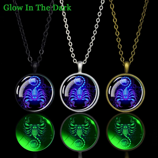 Glow in the Dark Galaxy Jewelry Glowing Purple Galaxy Necklace Outer Space  Stars Pendant Vintage Style Bronze Pendant Necklace 