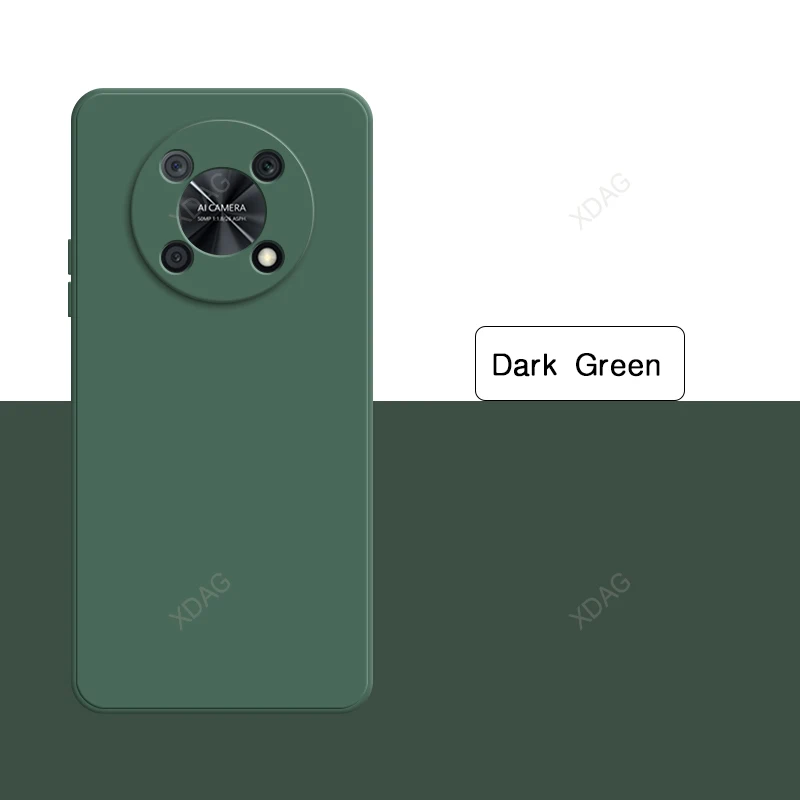 Premium Square Silicone Soft Phone Case with High-Quality Flocking