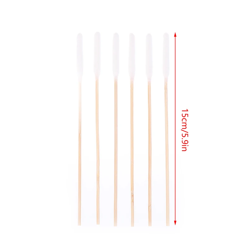 50 PCS Large Cotton Swabs With Wooden Sticks For Pets Big Cotton Swabs Long Dog Ear Long Swab