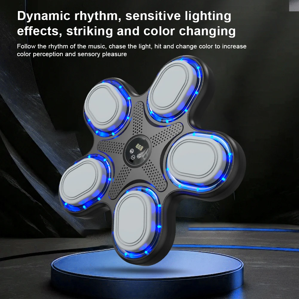 Bluetooth Music Boxing Trainer for Adults and Kids - Rhythm and Decompression Wall Unit