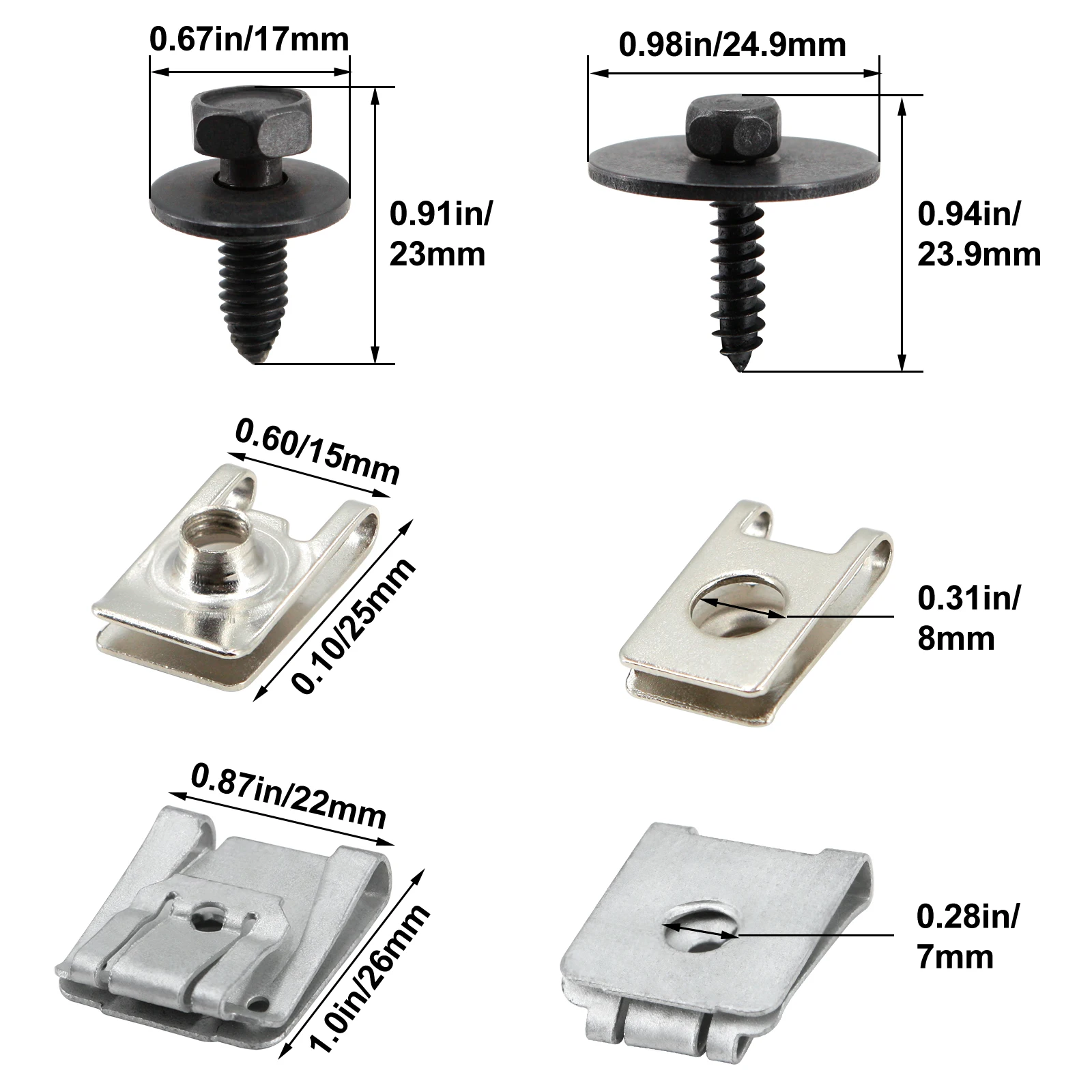Kit 6 Viti E Rondelle In Rame Per Iniettori Mercedes (W203, W204, W211, Sprinter, Vito) - A0009902907 - 3