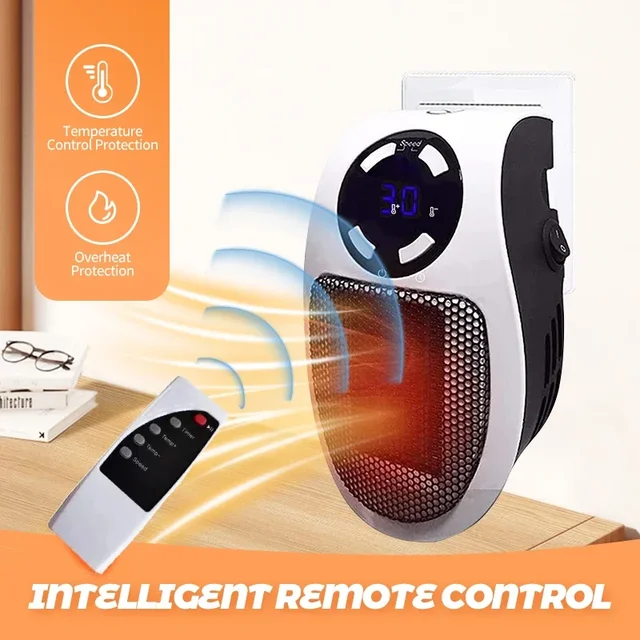 EU Home Mini Heater Multi-function Wall Mount Rapid Heating Intelligent Constant Temperature Low Noise Power Off Protection 1