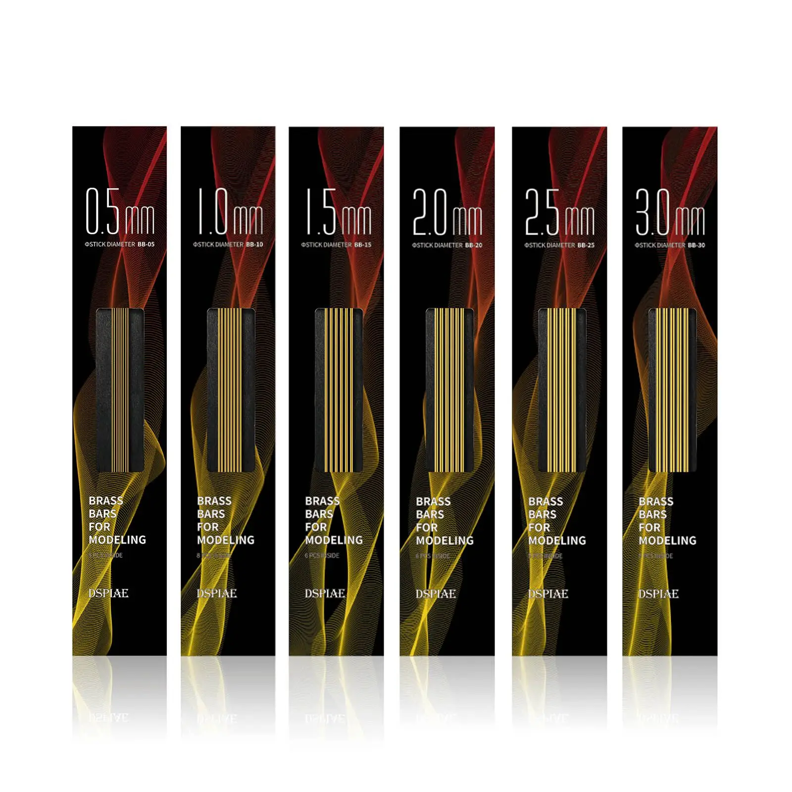 Brass Bars Dspiae BB(05-30) Series For Modeling 0.5mm 1.0mm 1.5mm 2.0mm 2.5mm 3.0mm Lead Free Solid Brass Rods