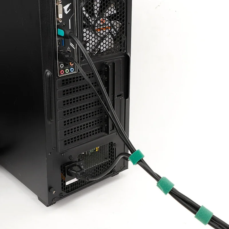 Cable Organizer Cable Management Wire Winder Tape Earphone Mouse Cord Management Ties Protector 1/5/10/15M