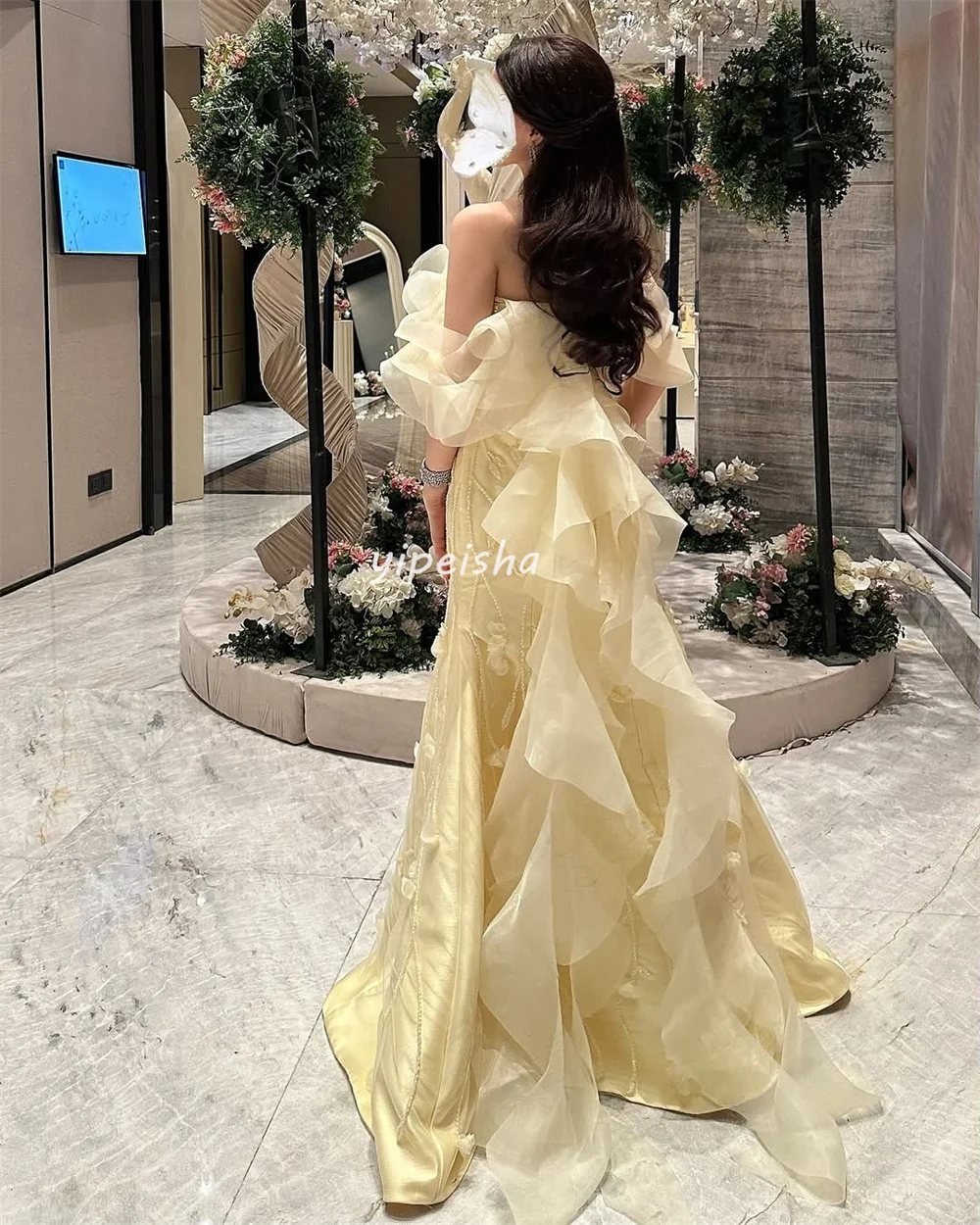 تخصيص جودة عالية مطابقة Charmeuse اليدوية زهرة الط...