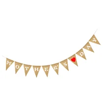 Mother #039 s Day Banner Rustic Mothers Day Party Decorations Creative Party Banner tanie tanio None
