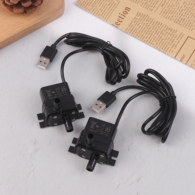 Ultra-quiet Brushless DC USB Water Pump 5V 1W 130L/H Lift 100CM Submersible Fountain Aquarium Circulating Micro Water Pump cooling water pump