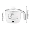 Electric Cooking Pot Nonstick 1.8L Stainless Steel Multifunctional 2 Gear Electric Skillet for Noodles Ramen Porridge Eggs 6