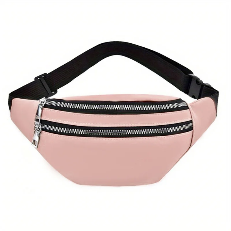 Female's Waist Bag Outdoors Sports Running Gym Portable Large Capacity Waterproof Crossbody Bag