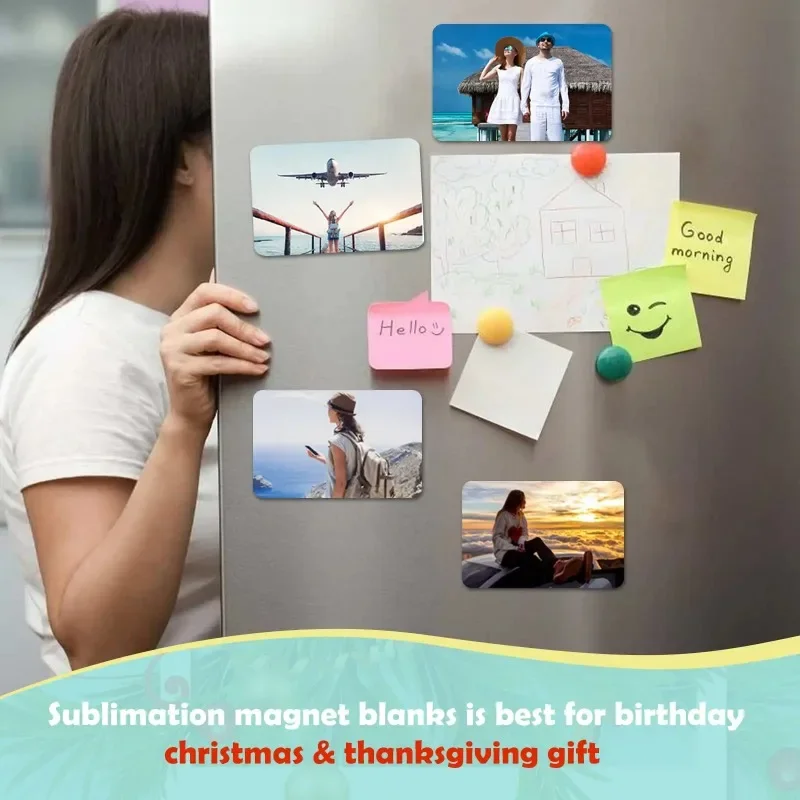 Refrigerator Decor Magnetic Fridge Magnets Magnetic Fridge Stickers 1PC Set Sublimation Magnet Blanks