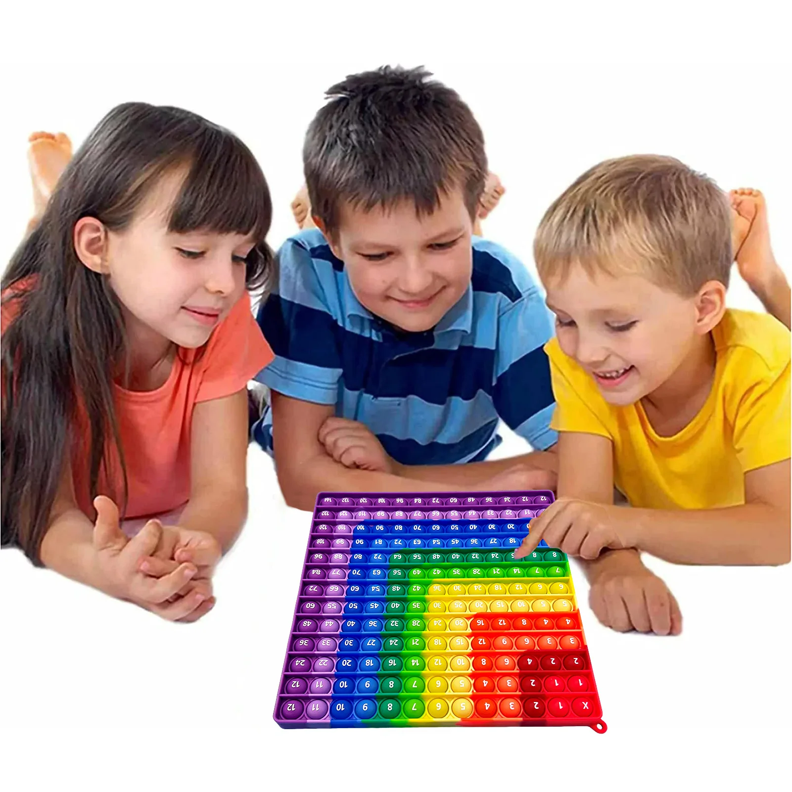 1-12 Multiplication Addition Fidget Pop Toys, Quick Push Game Math Learning Times Educational Toys for Kids Students Classroom 4