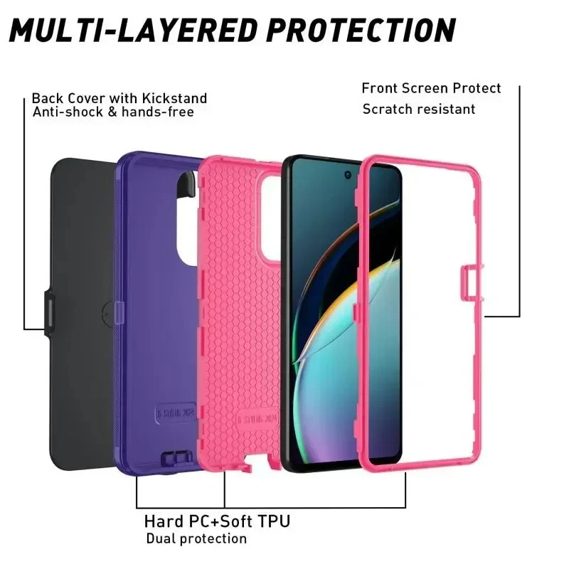 Defender Series Anti-Drop Case with Box & Clip