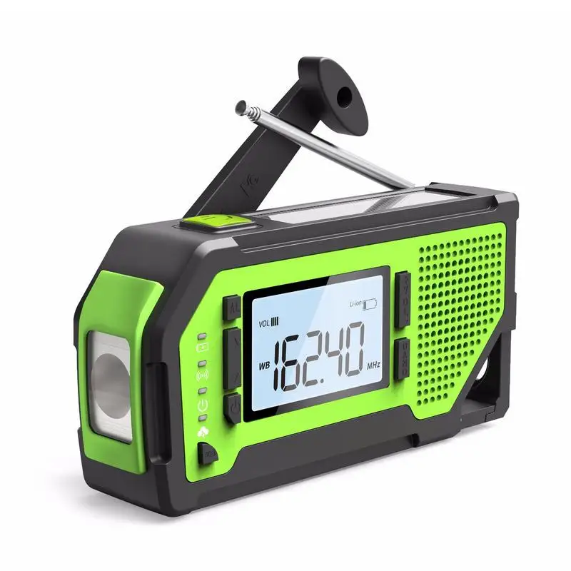 NOAA Weather Radio 2000mAh Emergency Radios With Phone Chargers & Solar
