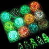 12 Colors Glitter Gel Makeup Glow in The Dark Body Glitter Gel UV Face Glitter for Women Festival Party Glitter Makeup Gel 1
