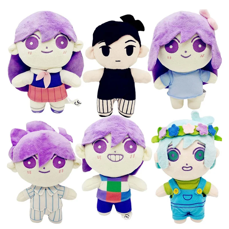 Omori Plush Doll Toy Sunny Basil Aubrey Mari Hero Stuffed Pillow Game Character Plushie Figure Gifts