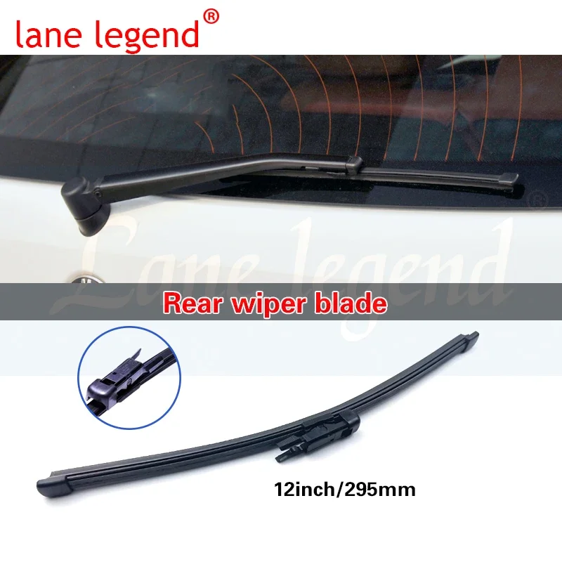LST Windshield Wiper Set – Front & Rear, For BMW X1 E84, Black, Includes Both Blades