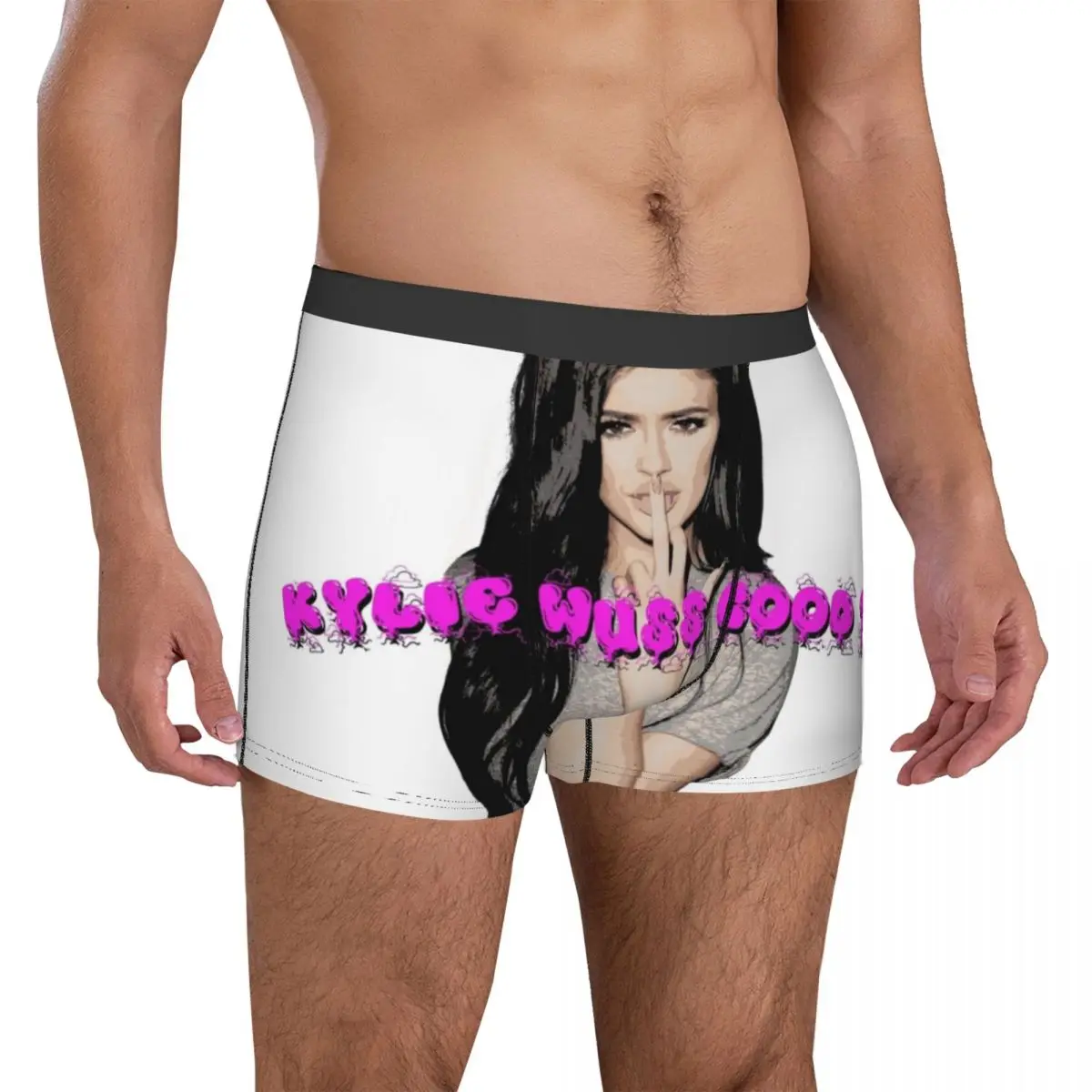 

Kylie Wuss Good Nicki Minaj Underwear jenner kardhasian queen singer cool Sublimation Trunk Male Underpants Soft Shorts Briefs