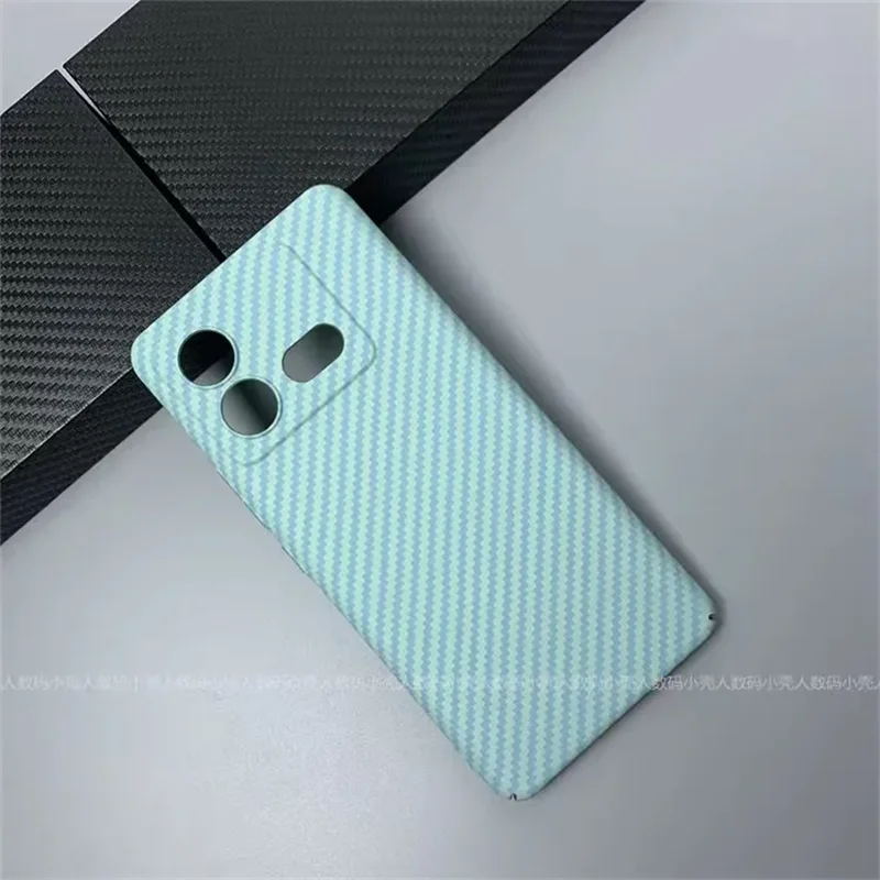 Carbon Fiber Stripe Phone Case - Sleek Acrylic Silicone Back Cover with Kevlar Detailing