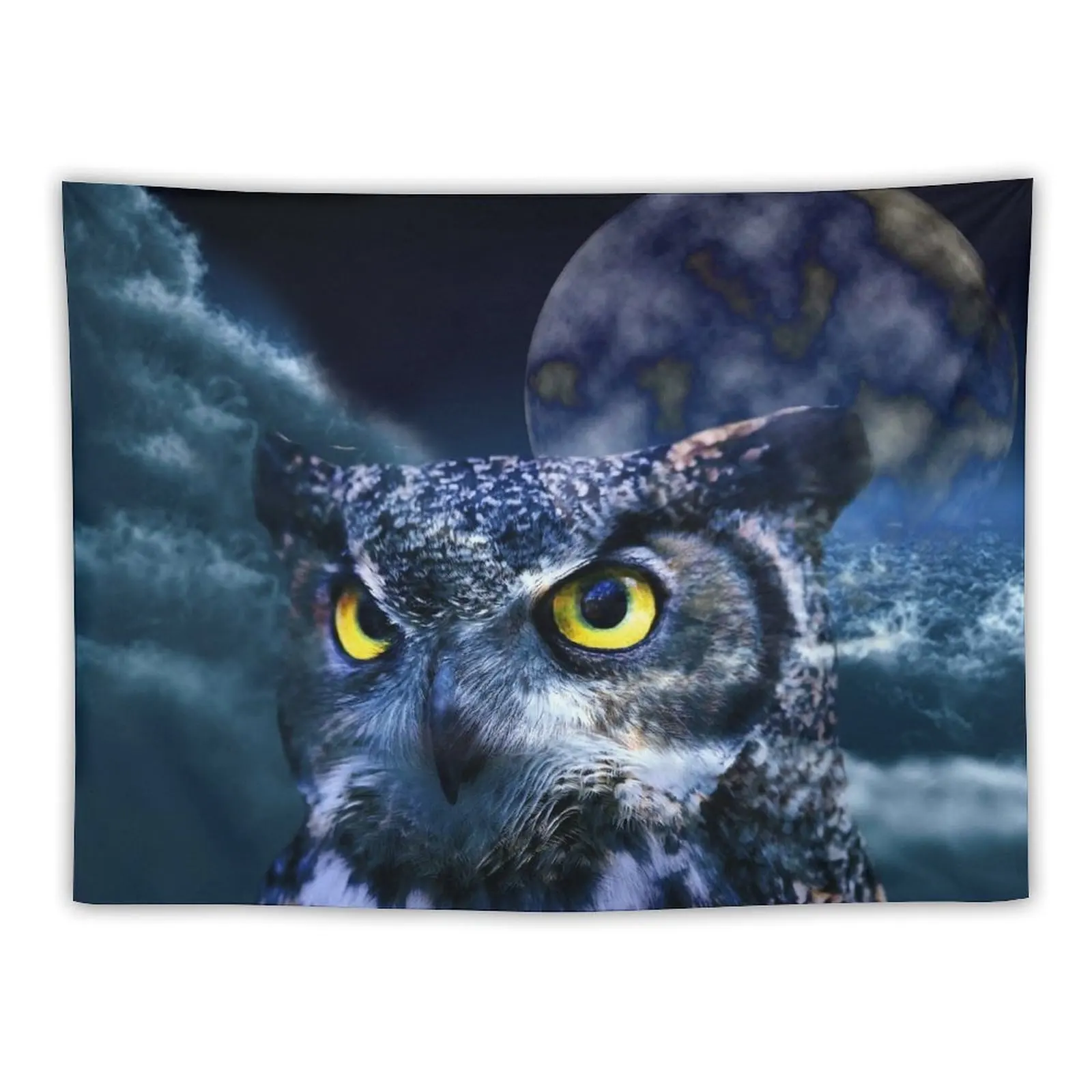 

Owl and Night Sky Tapestry Decorations For Room Home Decor Accessories Tapestry