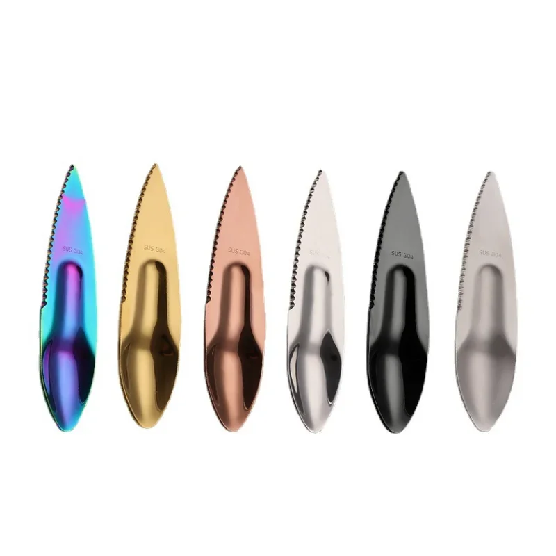 304 Stainless Steel Peel multi-functional kiwi fruit knife spoon divider fruit opener passion opener fruit vegetable peeling knife
