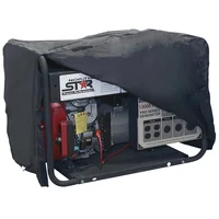 1pc Waterproof Universal Generator Cover For Most Generators 5500-15000 Watt, Black, 96.52x71.12x76.2cm 2