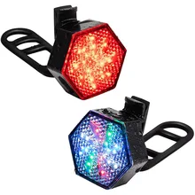 

Front and Rear Bicycle Light with Usb Bike Back Light Deformation Highlight Cycle Light Rechargeable Led Bike Rear Flashlight