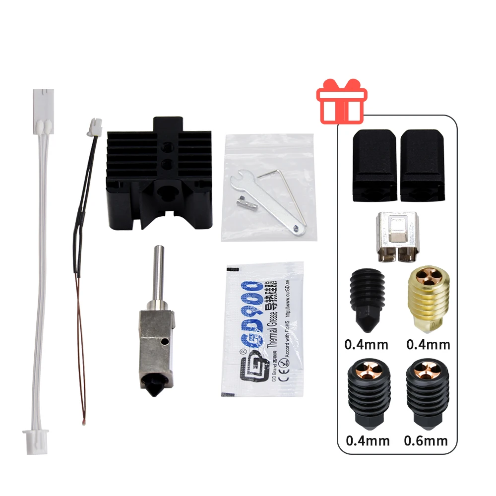 Zimple - V3.0 Hotend pour Bambu Lab - Série X1 - Kit Fit Thermistor & Heater