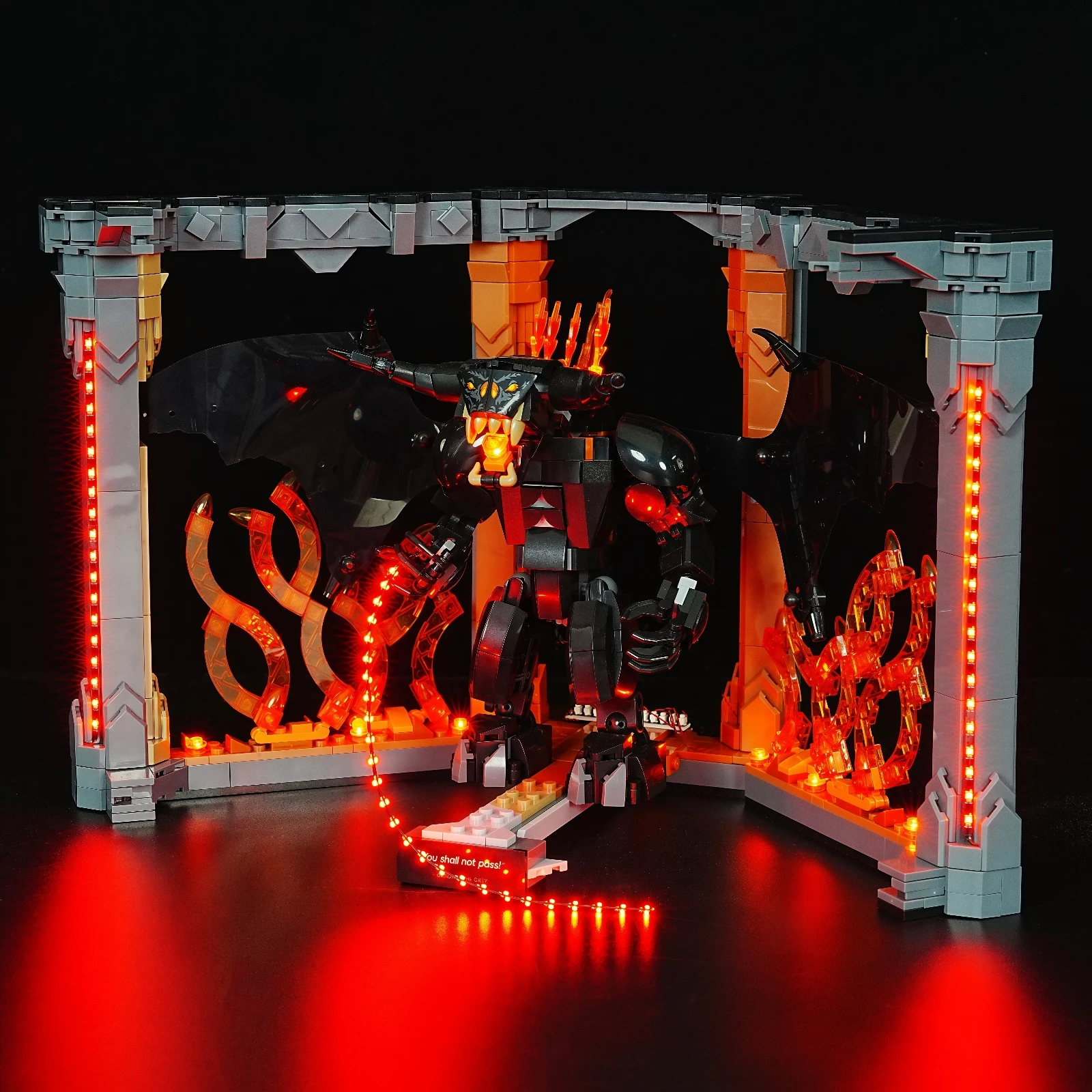 레고 10367 발로그 북 누크용 LED 조명 세트 DIY 장식 램프 레고 빌딩 블록 세트는 포함되어 있지 않습니다.