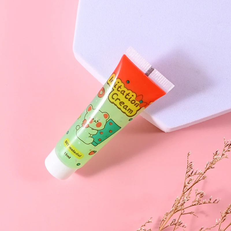 15ml DIY Simulation Transparent Fluorescent Crystal Jelly Cream Glue Mobile Phone Shell Decor Resin Craft Soft Clay Material resin craft material