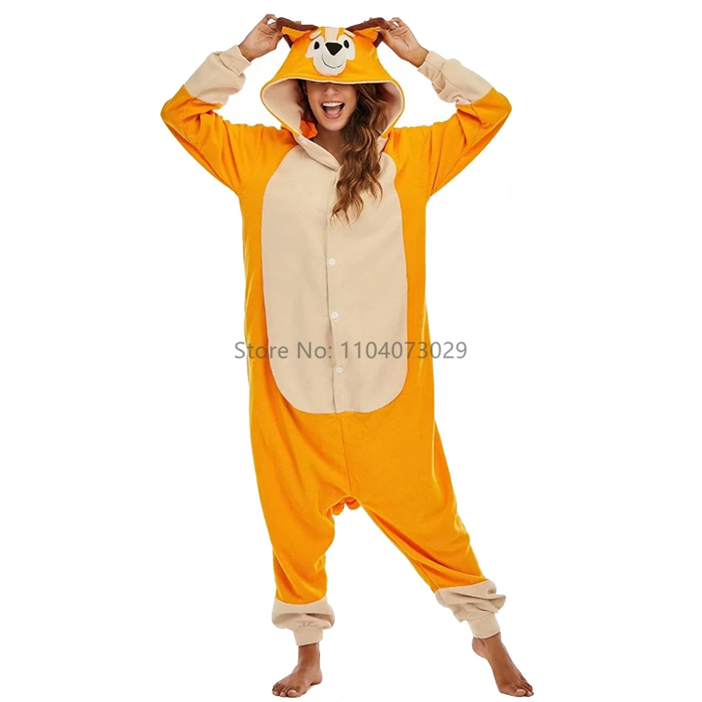 Onesieshow Animal Kigurumi Pyjamas Halloween Onesie Adult Kids Cartoon Dog Pajama Cosplay Party Women Men Homewear XXL