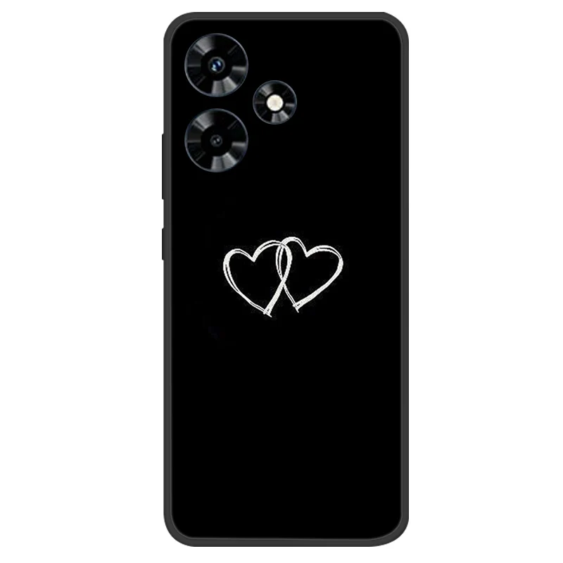 Elegant Black Silicone Butterfly Phone Cover - Soft Protective Bumper Case