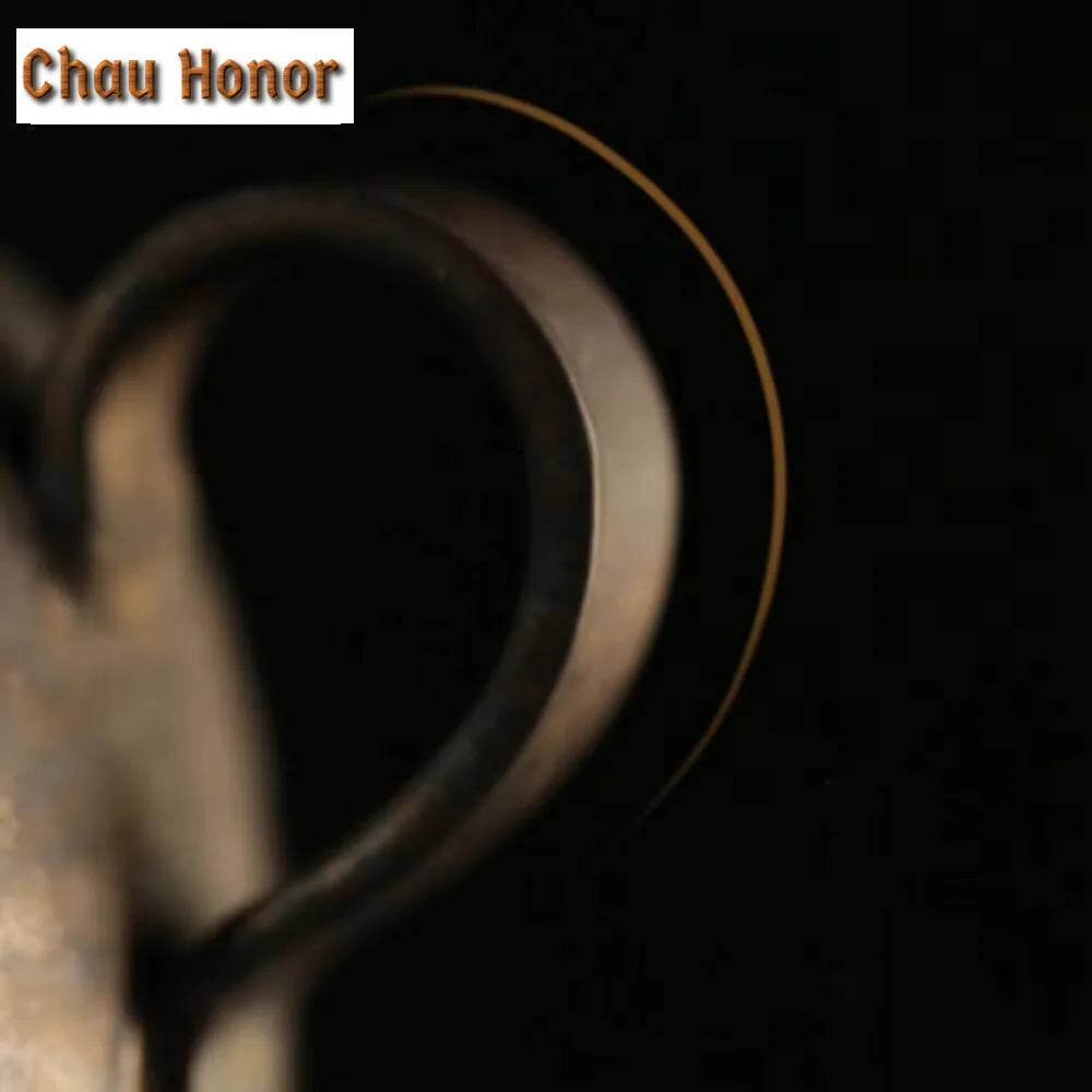 195ml Handmade Thin Body Iron Glaze Teapot Aesthetic Coarse Pottery Pot Japanese Tea Soaking Kettle Tea Items Supplies Ornaments