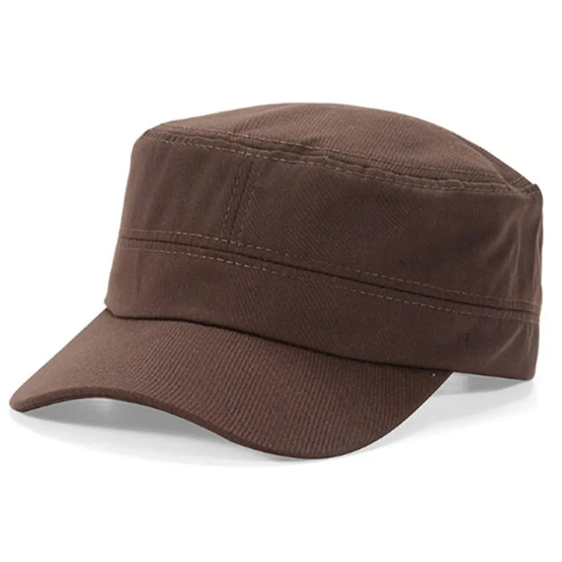 1PC Fashion Men Women Five Colors Unisex Adjustable Classic Style Plain Flat Vintage Army Hat Cadet Patrol Cap flat cap,cap hat,flat vintage cap,solid color cap,costume hat