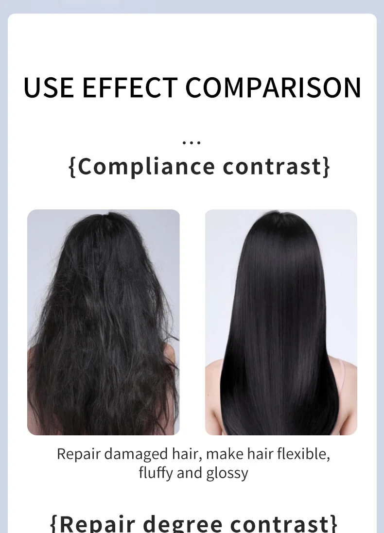 Hair Mask Natural Ingredients Fig Hair Film Repair Dry And Damaged Frizzy Soft Smooth Shiny Deep Moisturize Hair Nourish Mask